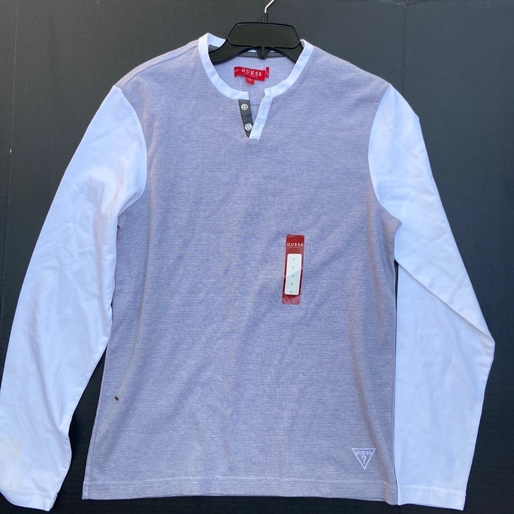 New GUESS Long Sleeve Mens Shirt SZ S